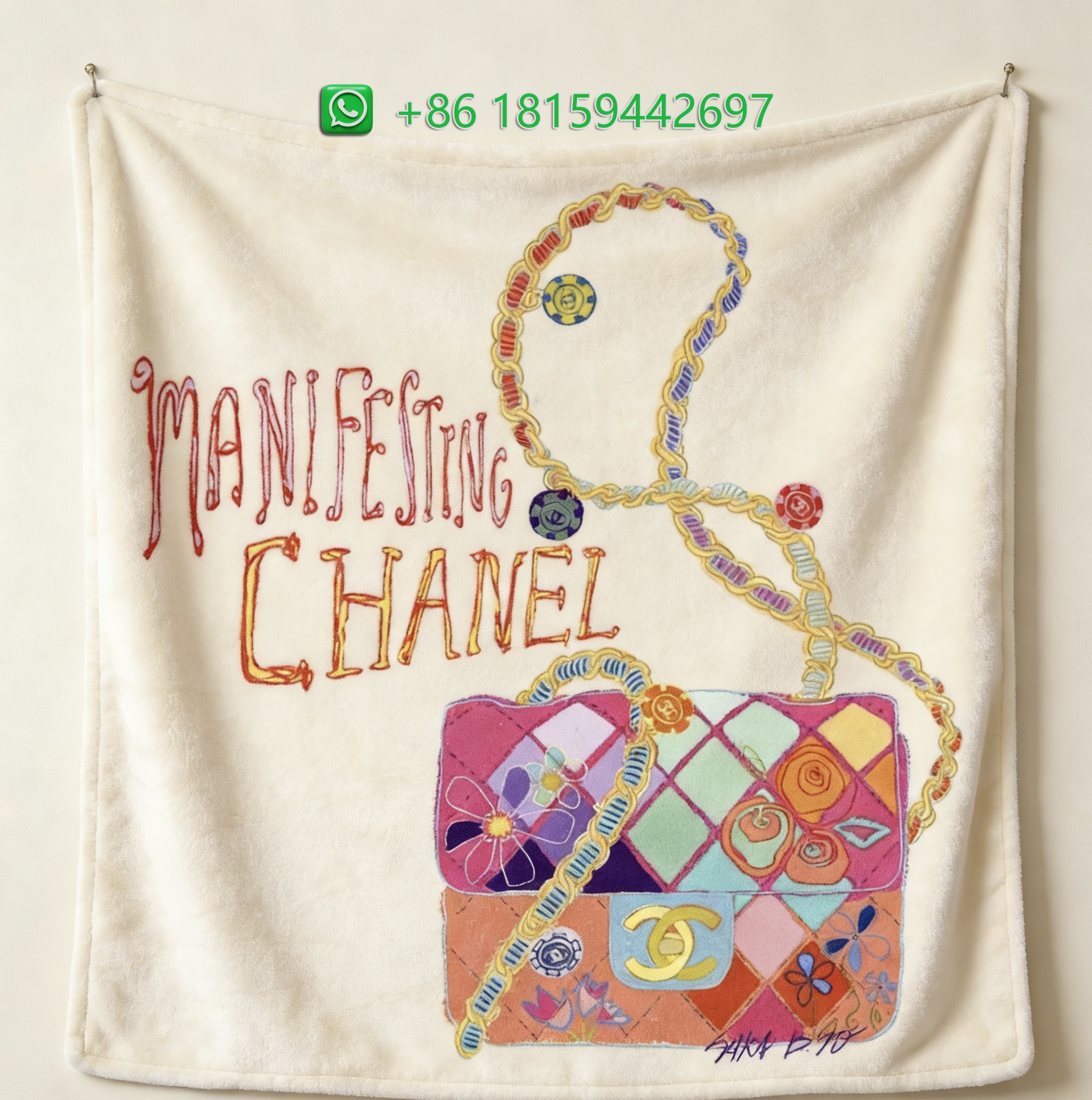 Chanel Throw Blankets